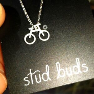 Stud Buds Necklace Bicycle